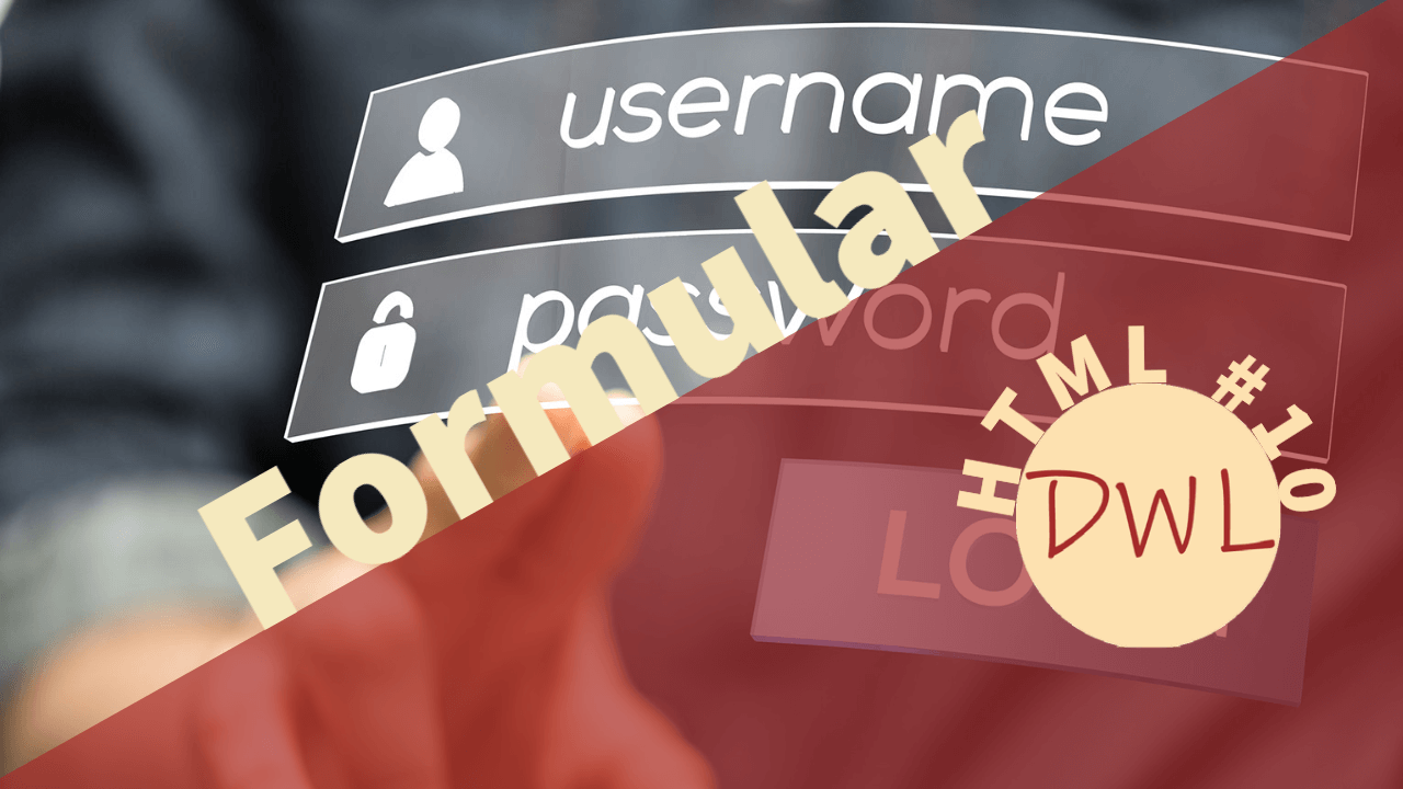 Formular mit Text